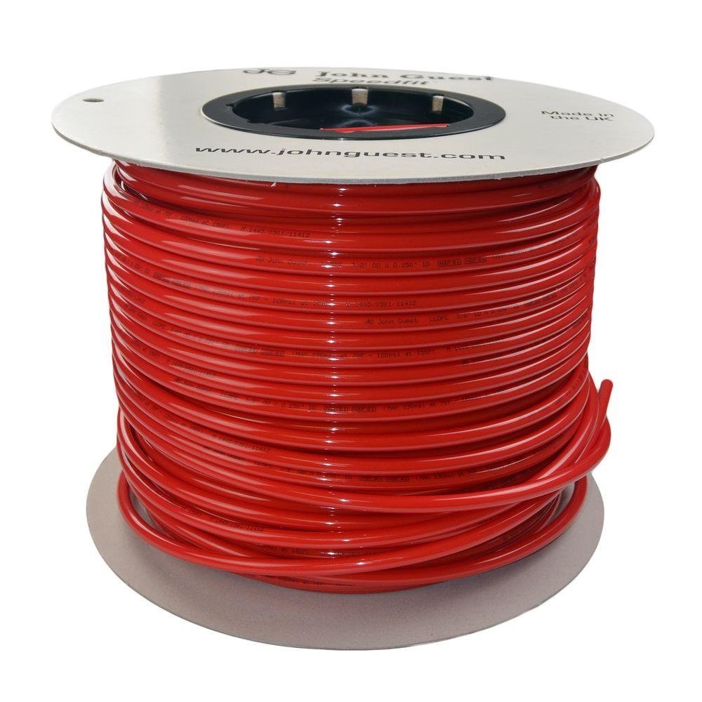 (image for) John Guest PE08-BI-0500F-R 1/4" Polyethylene Tubing 500' Red